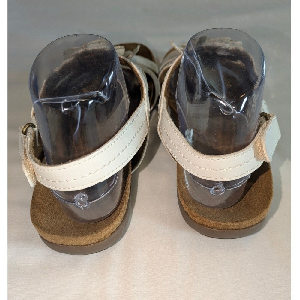 Natural Soul Avril Sandals Size‎ 9.5M White Floral Comfort Footbed Slingback - Picture 7 of 9